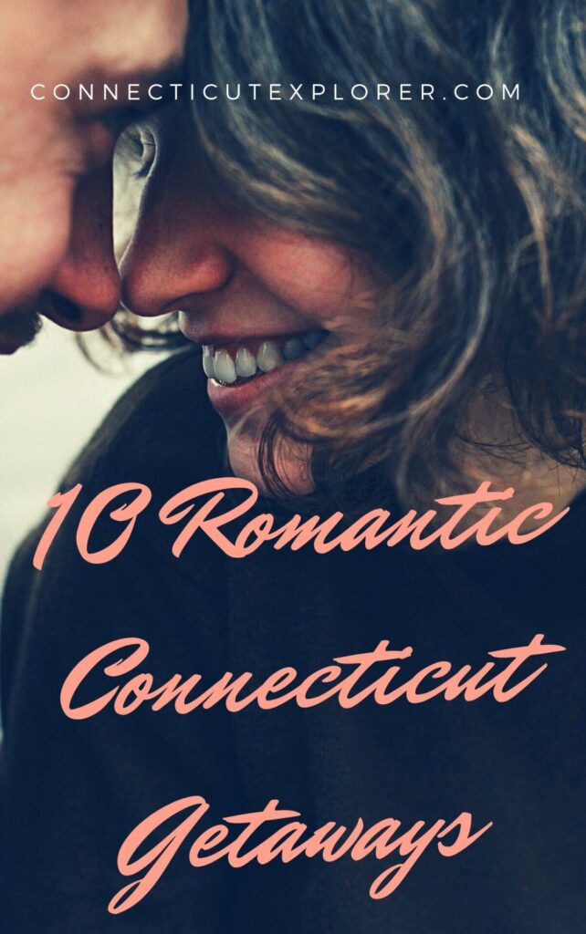 image of romantic connecticut getaways pin.
