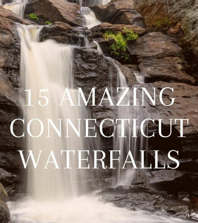 waterfalls in connecticut pinterest image.