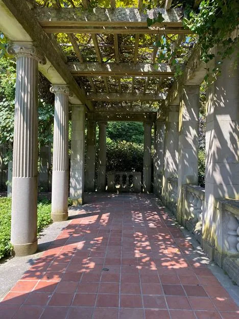 image of shaded area in harkness state park in Connecticut.