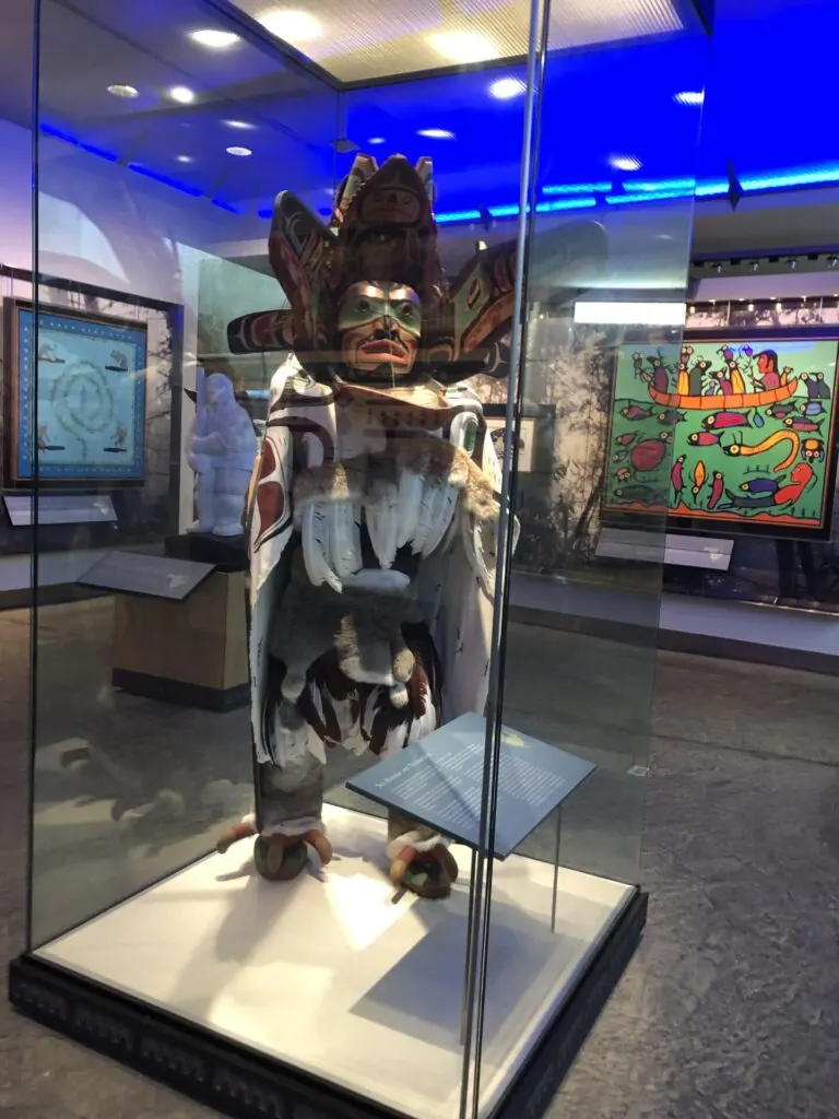 image of display at Mashantucket pequot museum in connecticut.