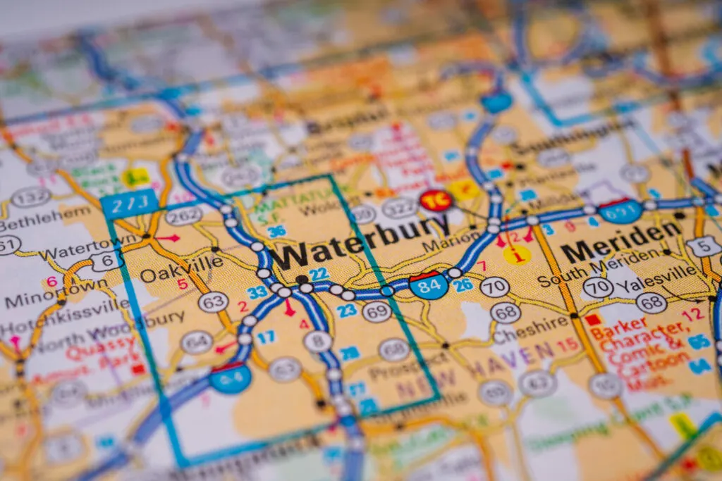 map image of waterbury ct for things to do in waterbury ct post.