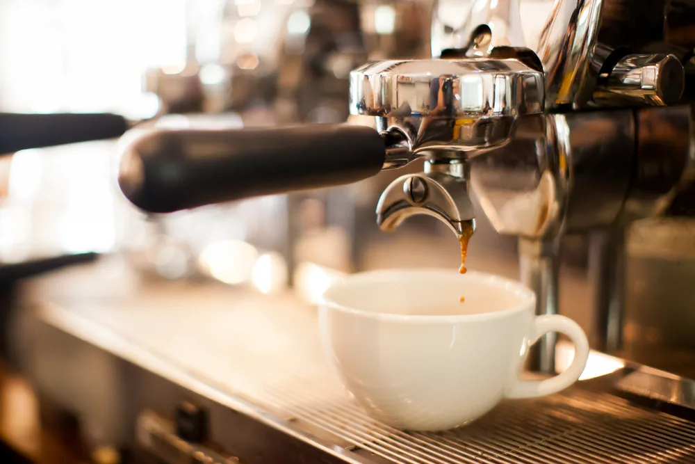 Image of coffee in New Haven coffee places.