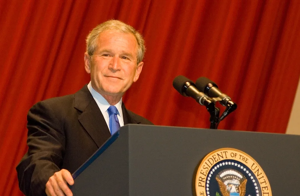 image of george w bush, a famous politician from connecticut.