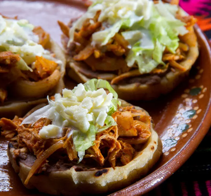 images of sopes from Mexican places in New Haven.