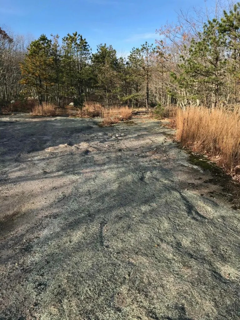 Image of Rocky Ledge Overlook at Oswegatchie Hills Nature Preserve a place for hiking in East Lyme, CT.