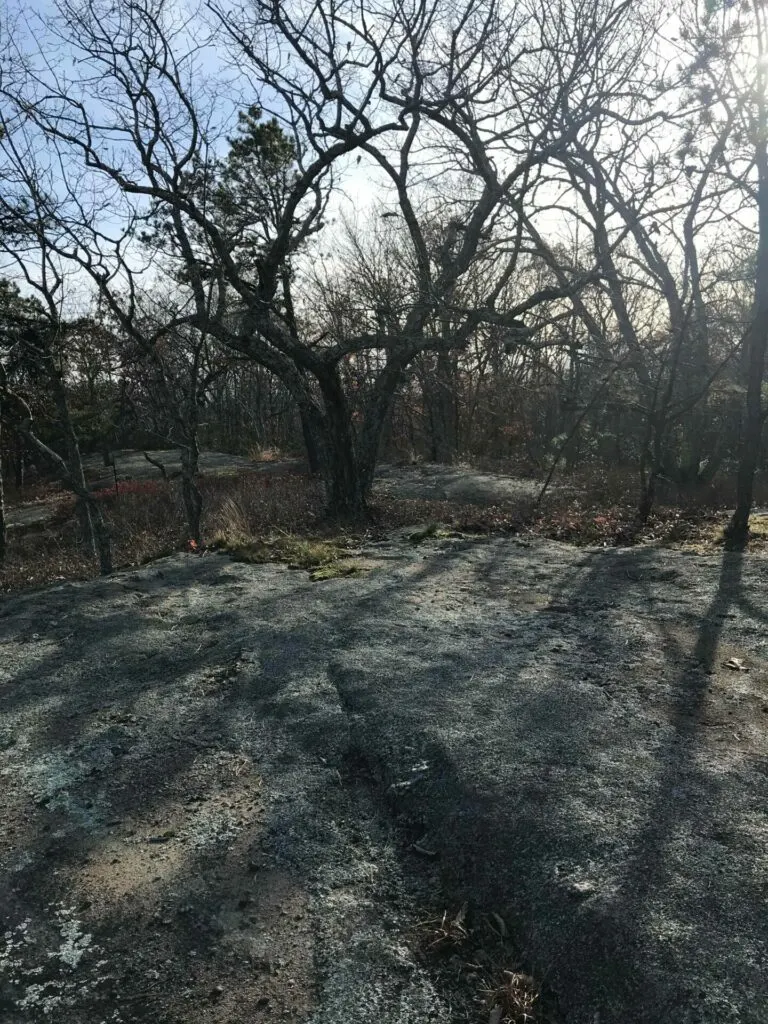 Image of Rocky Ledge Overlook at Oswegatchie Hills Nature Preserve.