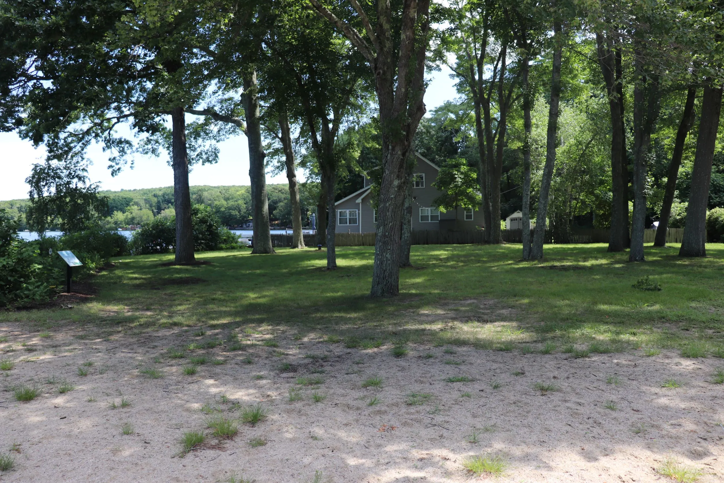 Image of shaded area in Haines Park in Old Lyme, CT.
