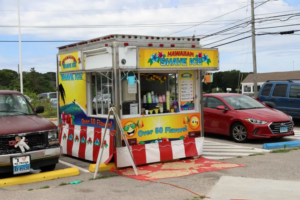 image of shaved ice stand.