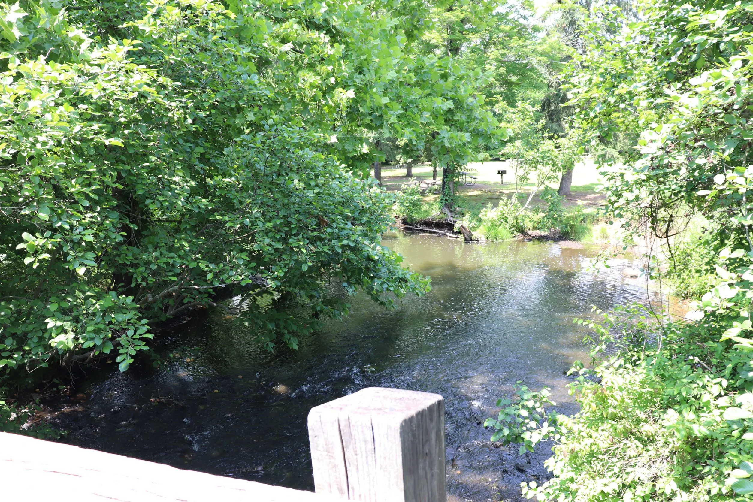 image from bridge at wadsworth brook in middletown ct.