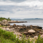 image of bluff point, one of the best beaches in Groton, CT.