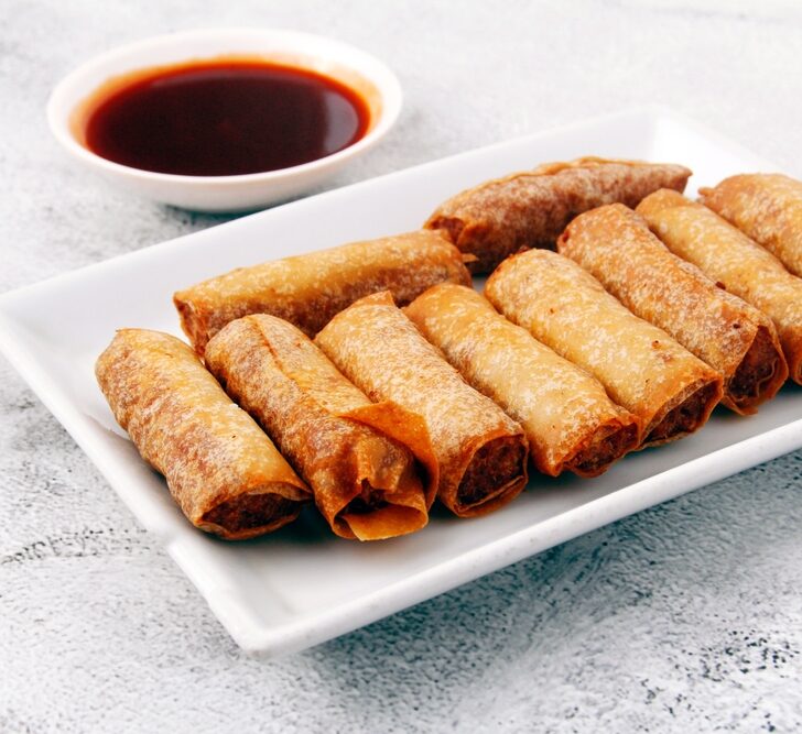Image of lumpia from one of the Filipino restaurants in CT.