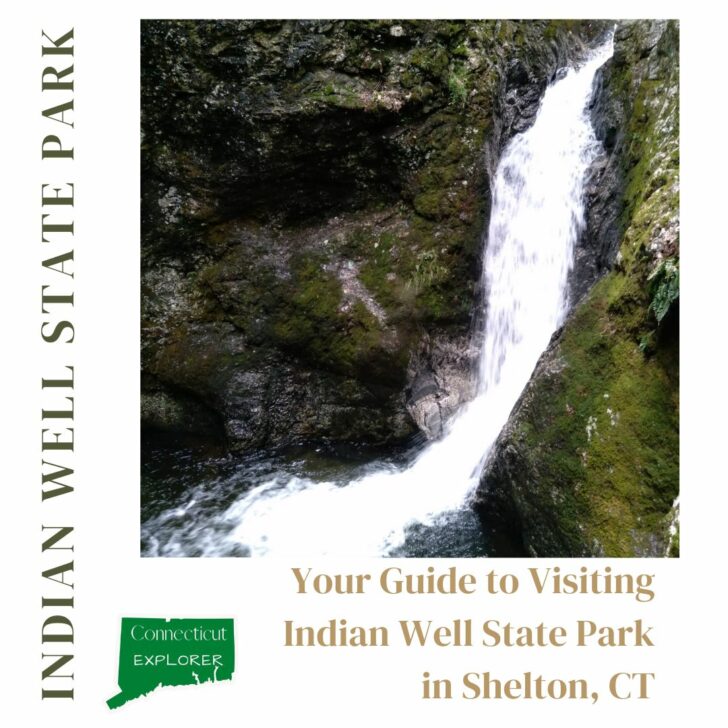 Image of Indian Well State Park Waterfall at the State Park in Shelton, CT.