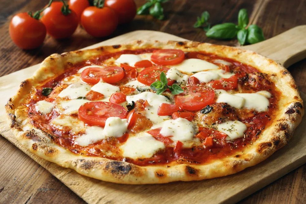 Image of pizza from pizza restaurant in Vernon, CT.