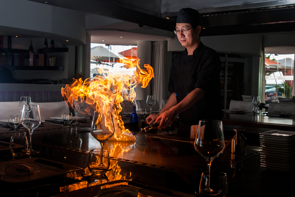 image of chef at Hibachi restaurants in CT.