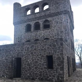 image of lookout tower at sleeping giant state park in hamden, CT.