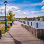 Image of the Mystic boardwalk, one of the best boardwalks in CT.