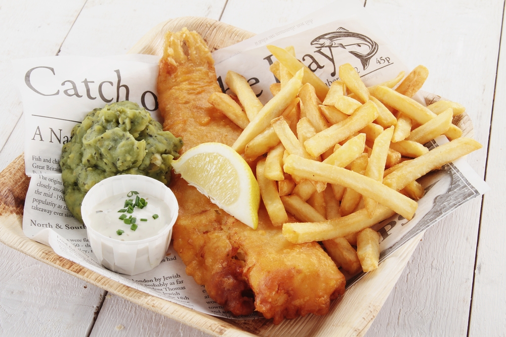image of a plat of fish and chips in CT.