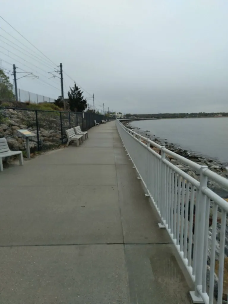 image of the Niantic bay boardwalk, one of the best boardwalks in CT.